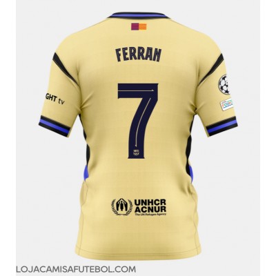 Camisa de Futebol Barcelona Ferran Torres #7 Equipamento Secundário 2025-26 Manga Curta Camisa de Futebol Barcelona Ferran Torres #7 Equipamento Secundário 2025-26 Manga Curta